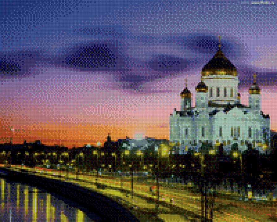 Храм Христа Спасителя - храм, россия, христа спасителя, москва-река, москва - предпросмотр
