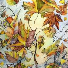 Схема вышивки «осенний карнавал»