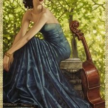 Схема вышивки «задумчивая»