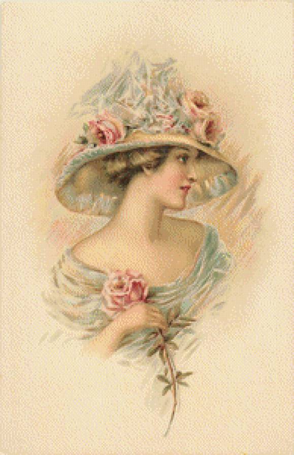 dama con rosa - предпросмотр