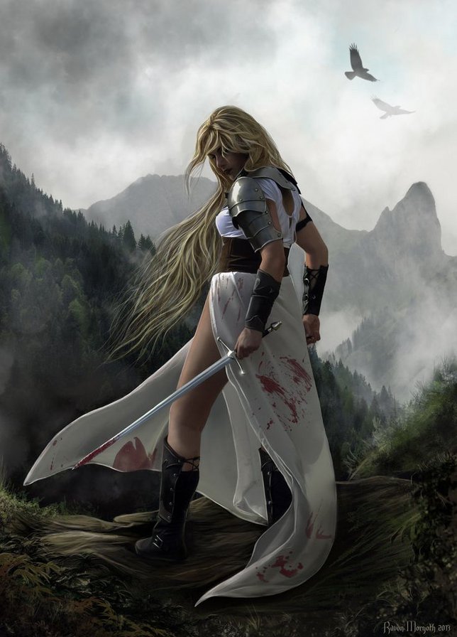 Воительница или Аличе (Книга Огня) - женщина, фэнтези - оригинал