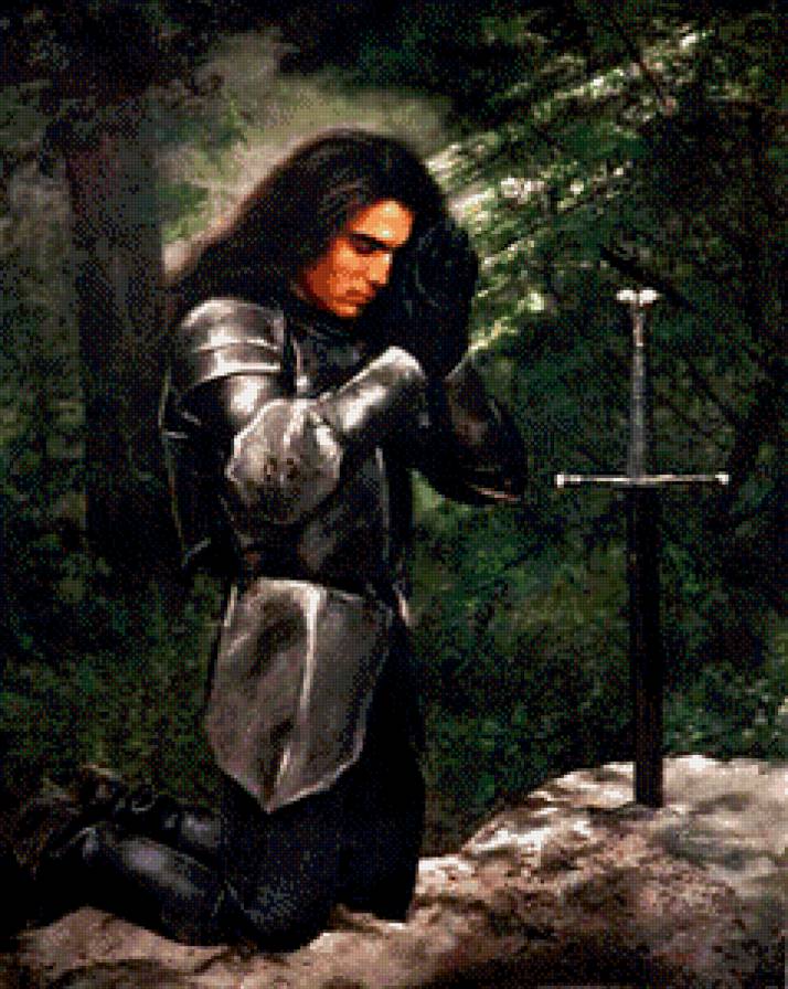 Молитва - мужчина, фентези - предпросмотр