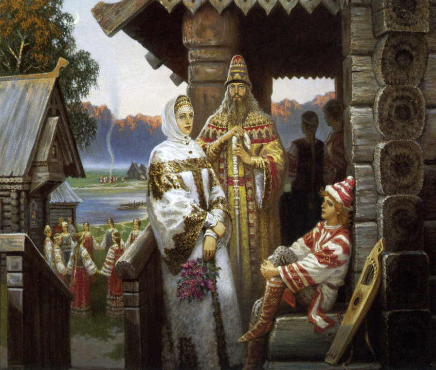 Берендеи. Б. Ольшанский - этническая живопись, русь, живопись - оригинал