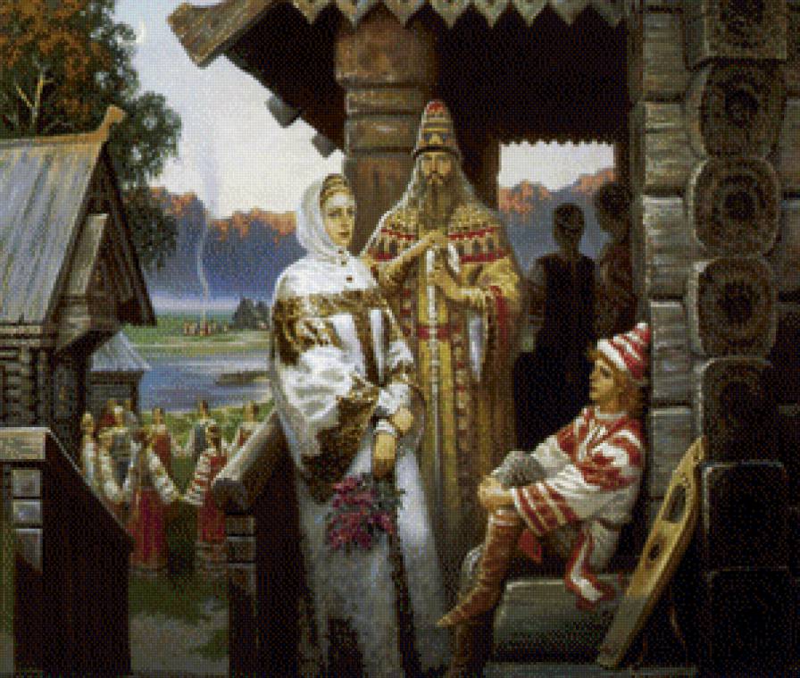 Берендеи. Б. Ольшанский - живопись, русь, этническая живопись - предпросмотр