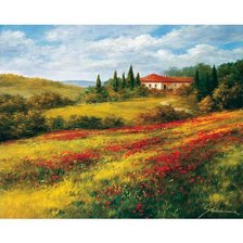 Схема вышивки «Маковое поле»