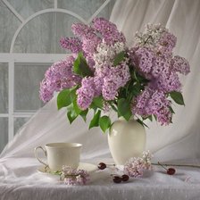 Схема вышивки «Сирень»