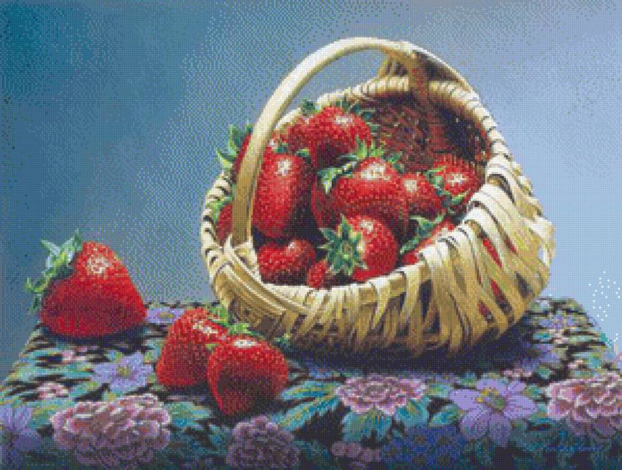 Клубника в лукошке - предпросмотр