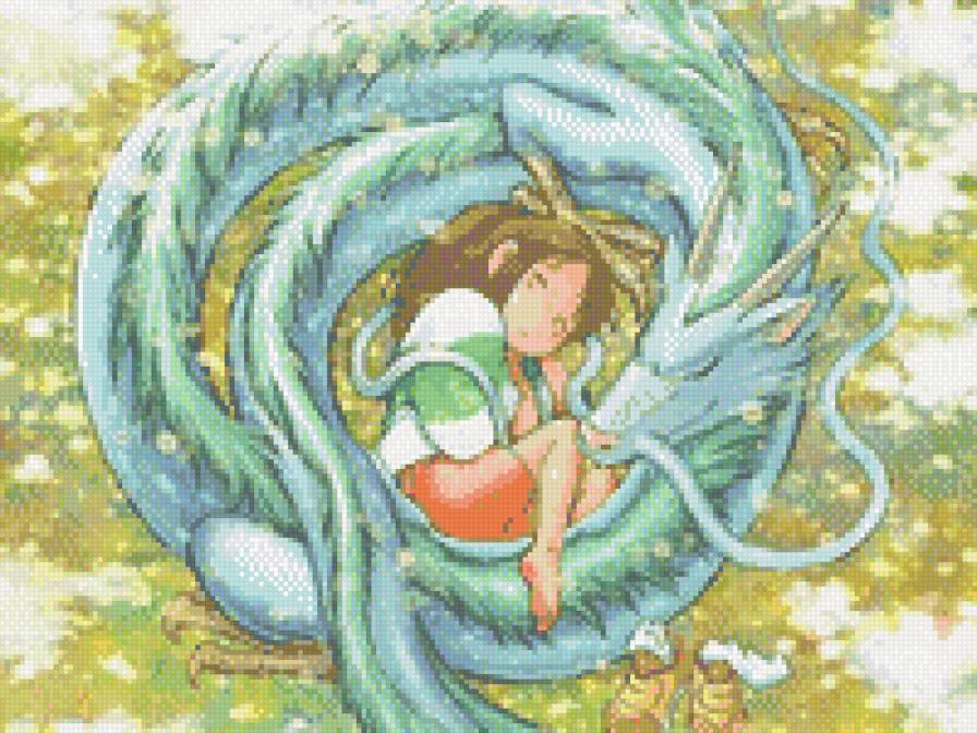 унесенные призраками - аниме, дракон, унесенные призраками - предпросмотр