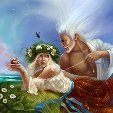 Схема вышивки «ветер и природа»