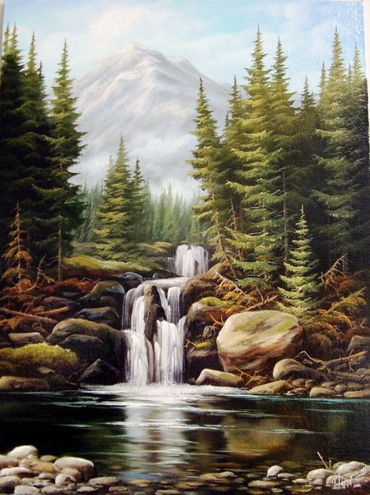 Водопад - красота природы - оригинал