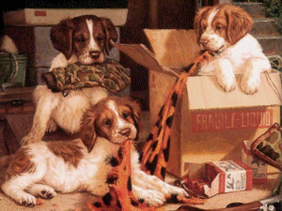 Малыши - собака животные - предпросмотр