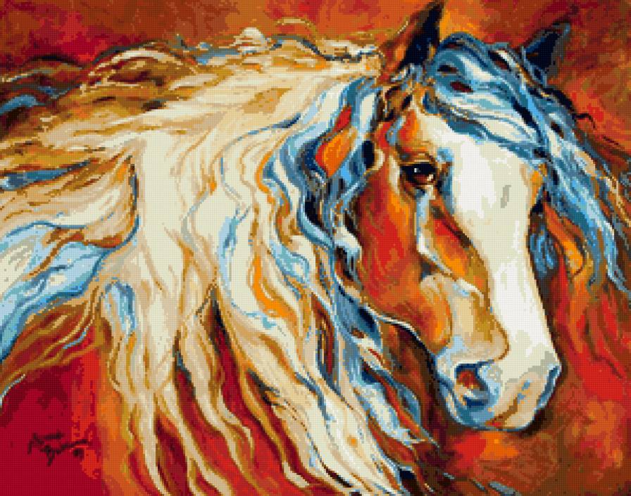 картина - лошадь, картина, животные - предпросмотр