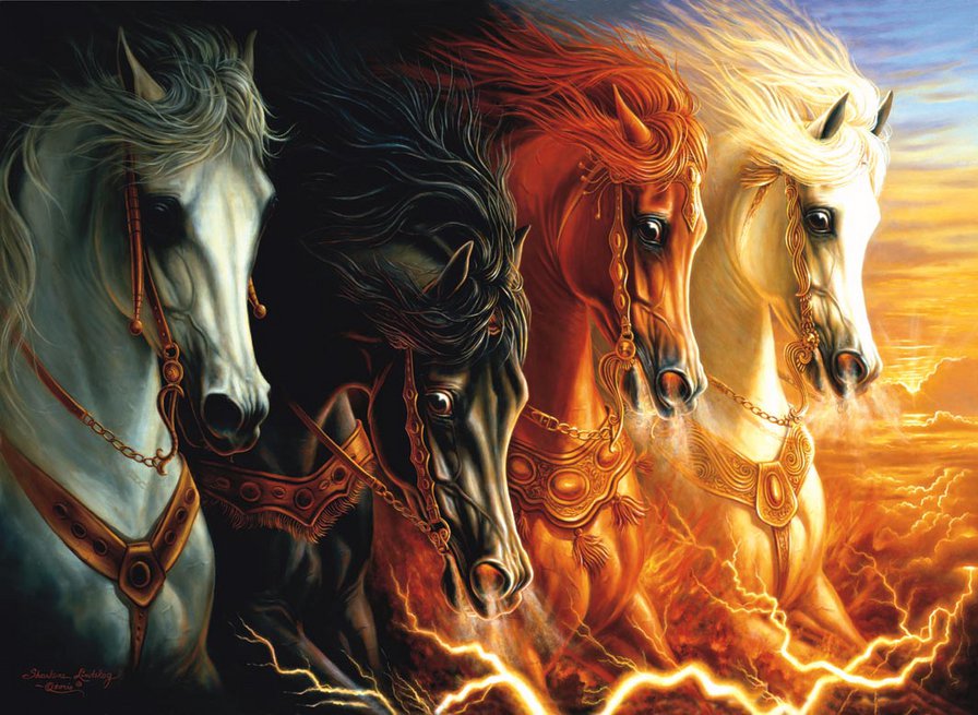 картина - картина, лошадь, животные - оригинал