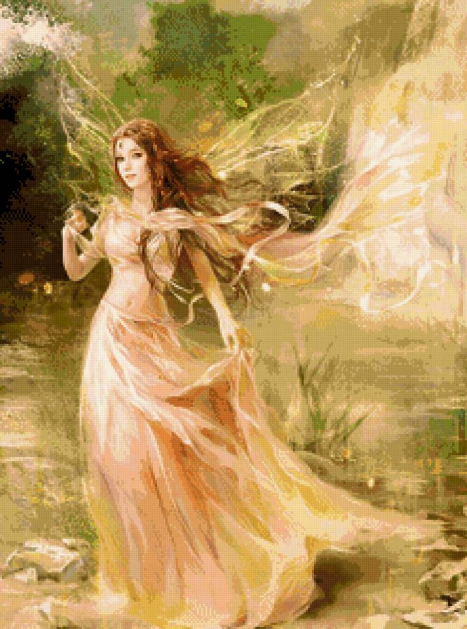 Лесная фея - нимфа, лесная, фея - предпросмотр