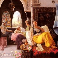 Схема вышивки «в гареме»