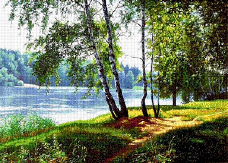 березы - пейзаж - предпросмотр