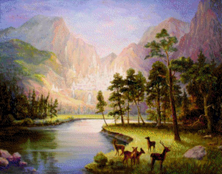 сказочная долина - картина - предпросмотр