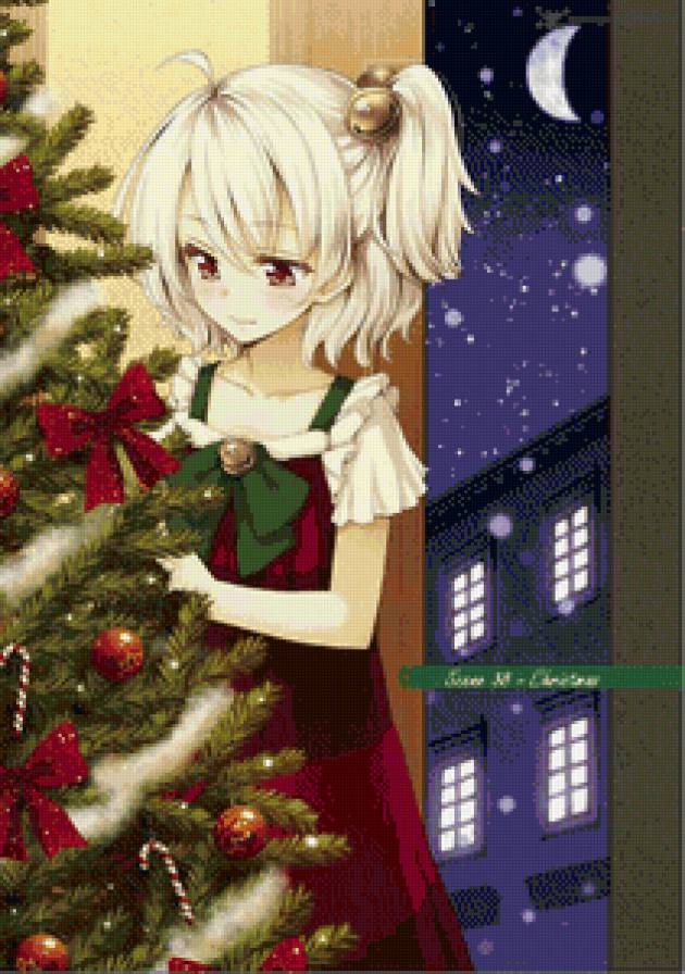 Манга Komorebi no Kuni Рождество Ёлка - девушка, рождество - предпросмотр