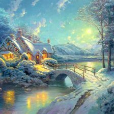 Схема вышивки «белая ночь»