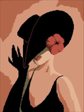 девушка в шляпе . - девушка - оригинал