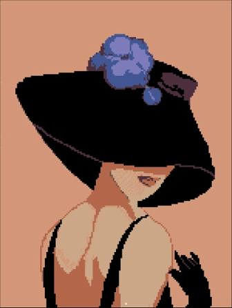 девушка в шляпе . - девушка - оригинал