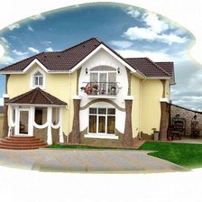 Схема вышивки «дом»