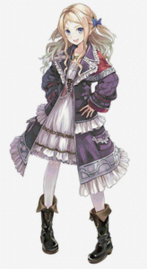 Аниме Платье Красиво Игра - девушка, арт - предпросмотр