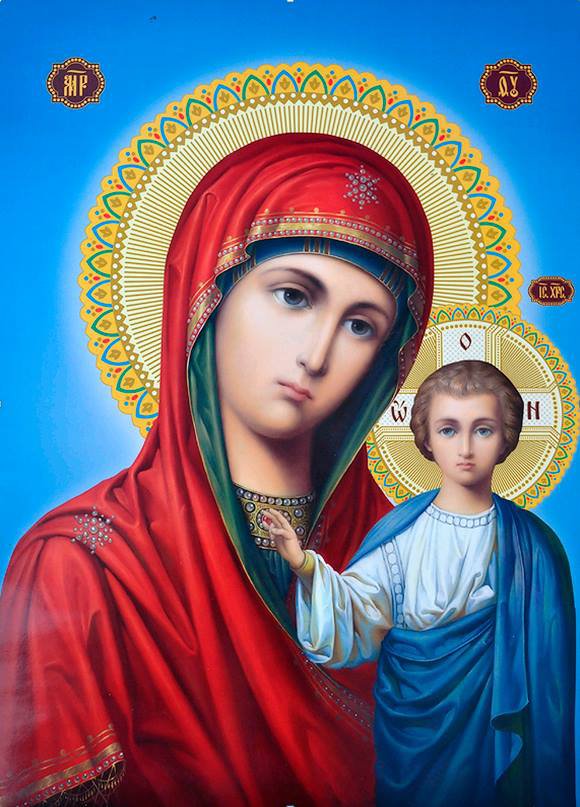 Исус с Божьей матерью - икона исус с божьей матерью - оригинал