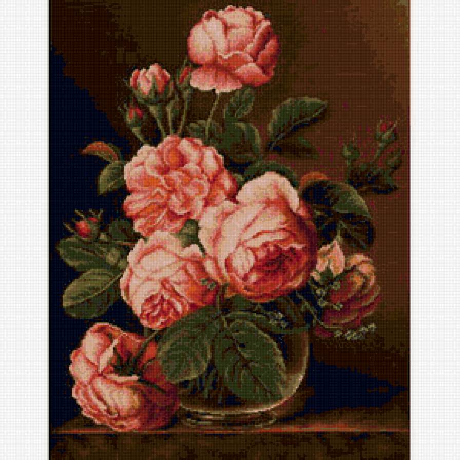 пионы - картина, цветы - предпросмотр