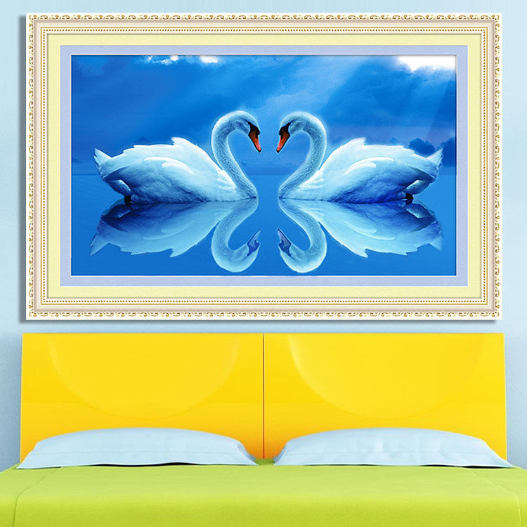 два лебедя - лебеди - оригинал