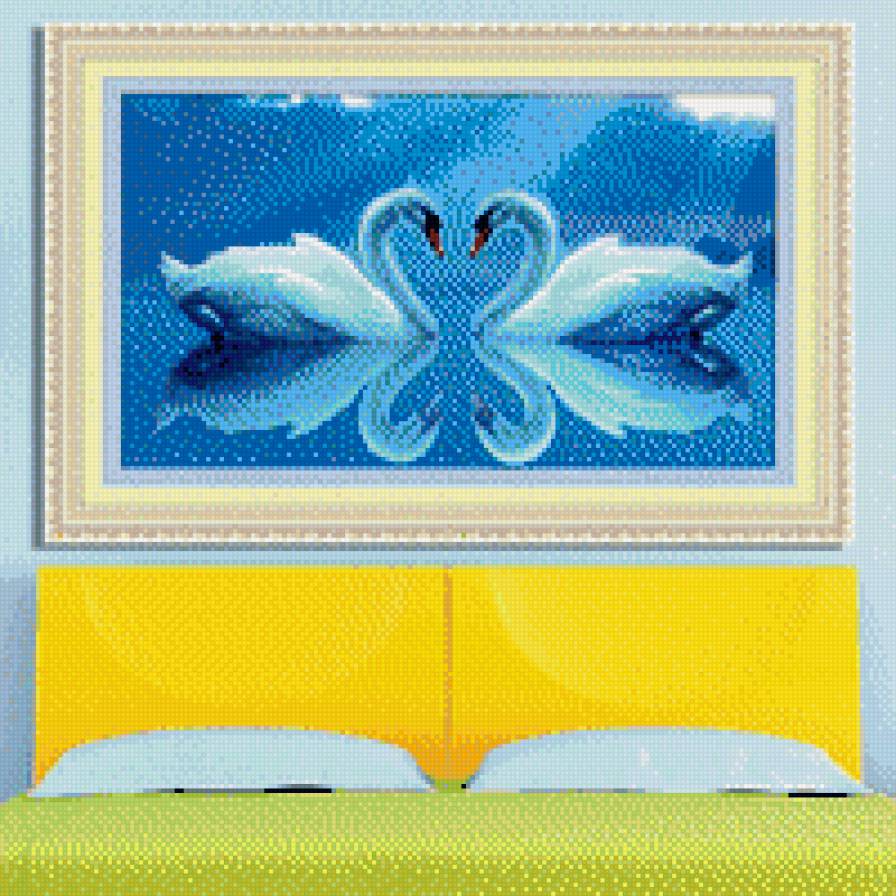 два лебедя - лебеди - предпросмотр