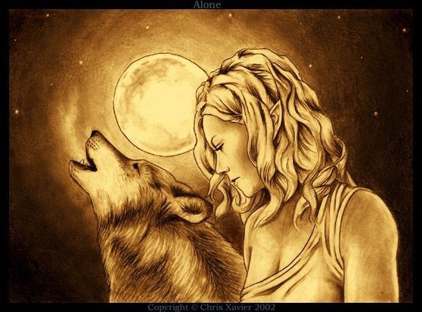 Волчица. 2 жизни - волк, девушка - оригинал