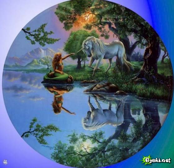 волшебство - русалка, единорог - оригинал