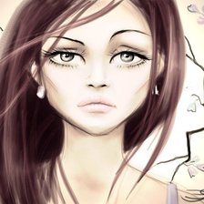 Схема вышивки «девушка»