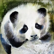 Схема вышивки «Панда»