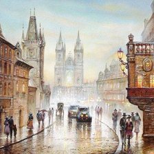 Схема вышивки «город»