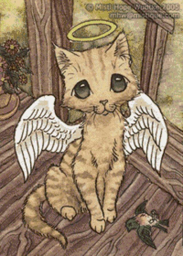 кот - ангел, кот - предпросмотр