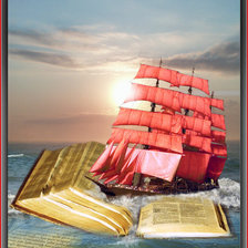 Схема вышивки «открой и мечтай»