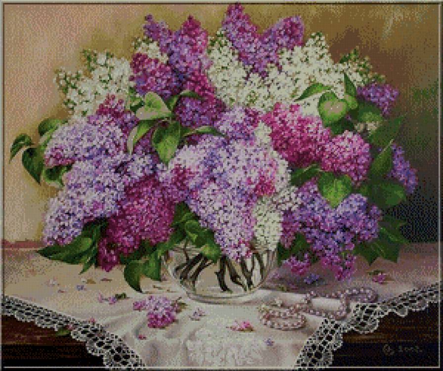 серия "сирень" - цветы.букеты.сирень.бусы - предпросмотр