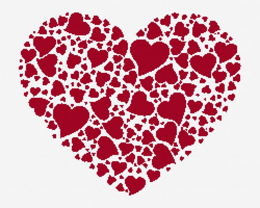 подушка, сердце - подушка, сердце - предпросмотр