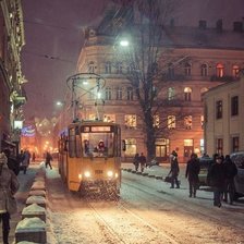 Львов зимой.