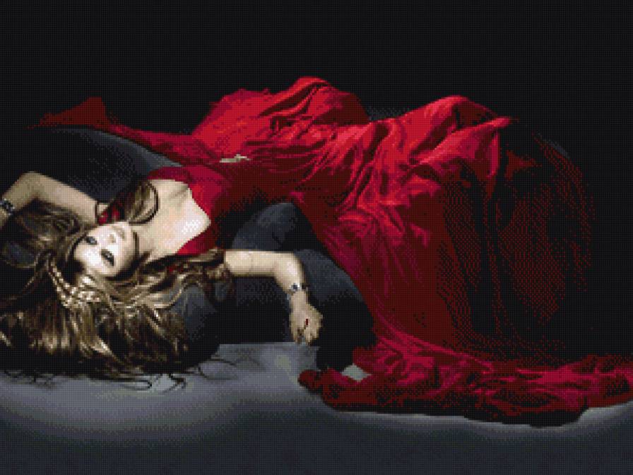 девушка в красном - девушка, страсть - предпросмотр