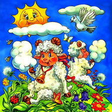 Схема вышивки «Символ 2015г»