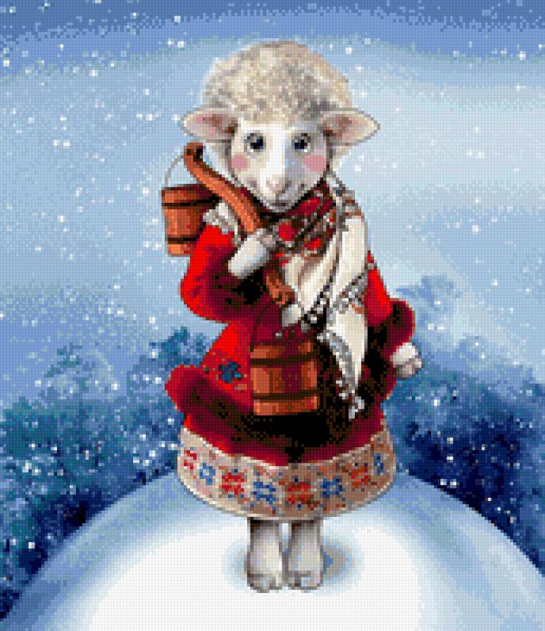 Символ 2015г - новогднее - предпросмотр