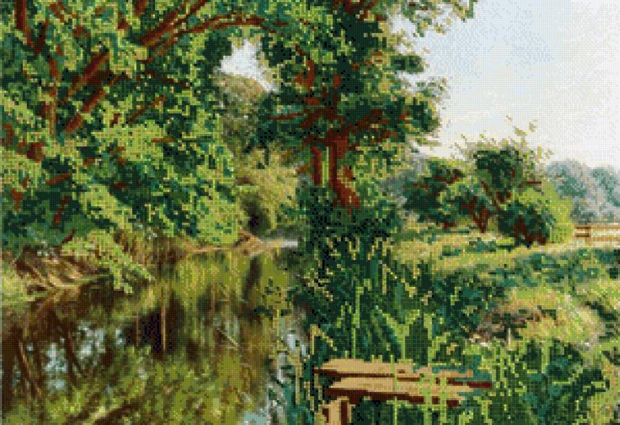 Природа - пейзаж, лес, река, природа - предпросмотр