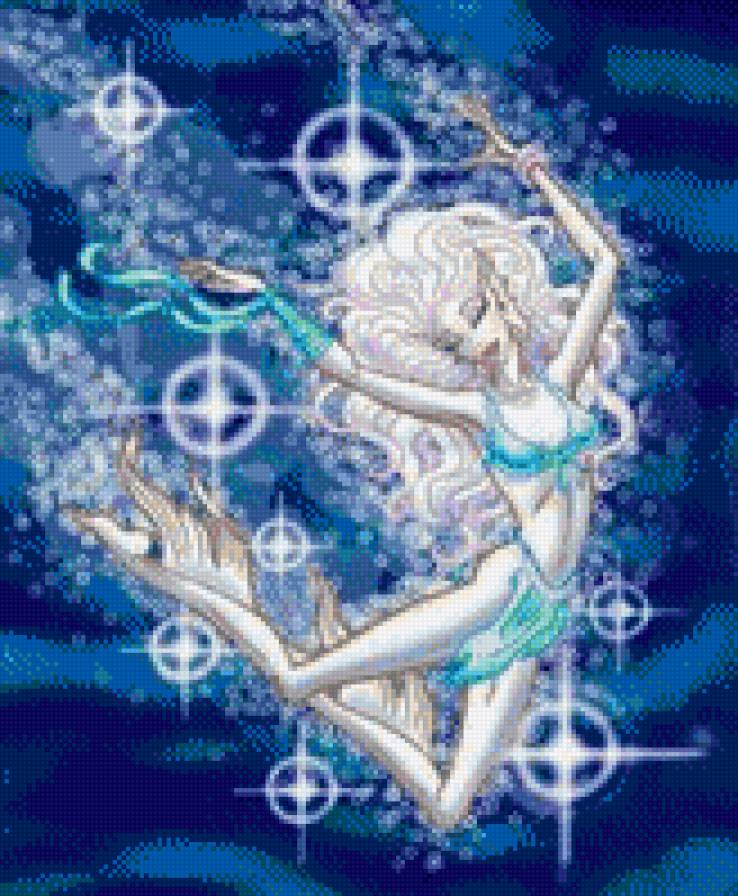 русалка - брызги, эльф, худая, девушка - предпросмотр