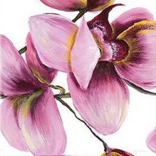 Схема вышивки «розовые орхидеи - 2»