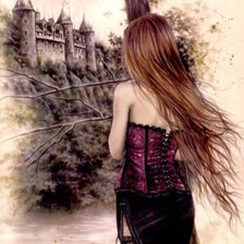 Схема вышивки «издалека»