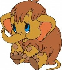 Схема вышивки «Мамонтенок»