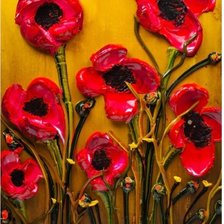 Схема вышивки «Маки»